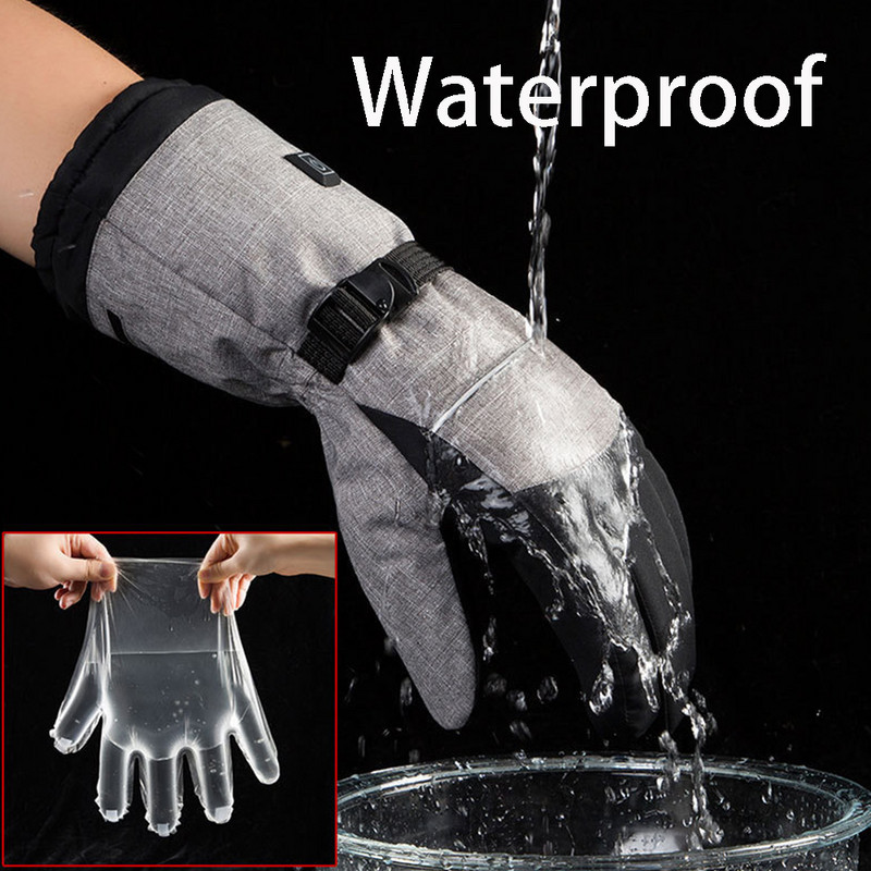 Grijaće rukavice Zimski grijač za ruke Električne grijane rukavice Zaslon osjetljiv na dodir Motociklističke rukavice Sportovi na otvorenom Toplo Biciklizam Skijanje Utrke