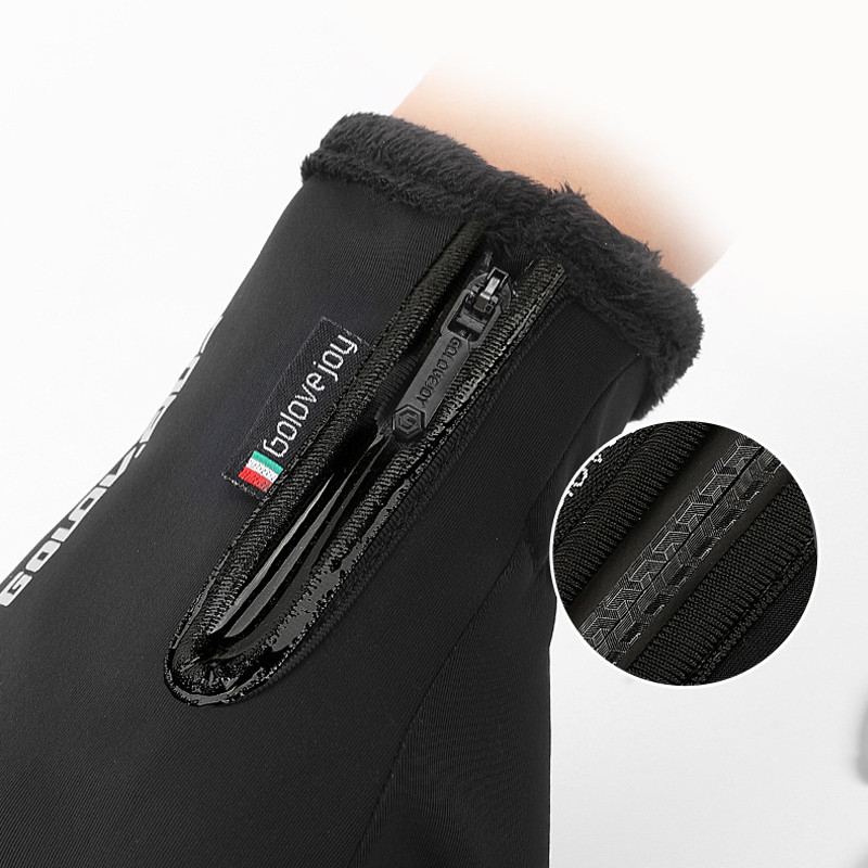Vodootporne rukavice za muškarce i žene na otvorenom osjetljive na dodir s izloženim prstima, termalne rukavice od flisa za motocikl i skijanje