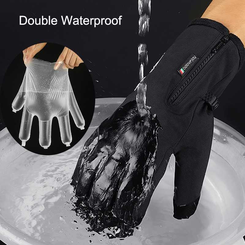 Зимни студоустойчиви ръкавици за Mne Women Ski Glove Нехлъзгащи се 100% водоустойчиви ветроустойчиви спортни ръкавици на открито с високо качество