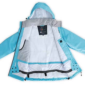 COPOZZ Ski Jacket Γυναικείο Μπουφάν για Snowboard Γυναικείο παλτό σκι Χειμερινού εξωτερικού χώρου Ζεστά αδιάβροχα αντιανεμικά αναπνέοντα ρούχα με κουκούλα