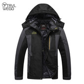THE ARCTIC LIGHT Skijaška jakna Muška vodootporna flis termo jakna za snijeg za vanjsko planinsko skijanje Jakna za daskanje na snijegu 195CM 9XL