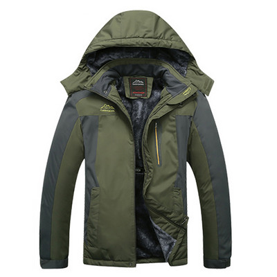 THE ARCTIC LIGHT Skijaška jakna Muška vodootporna flis termo jakna za snijeg za vanjsko planinsko skijanje Jakna za daskanje na snijegu 195CM 9XL