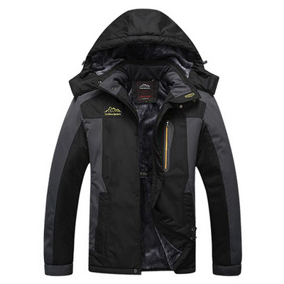 THE ARCTIC LIGHT Skijaška jakna Muška vodootporna flis termo jakna za snijeg za vanjsko planinsko skijanje Jakna za daskanje na snijegu 195CM 9XL