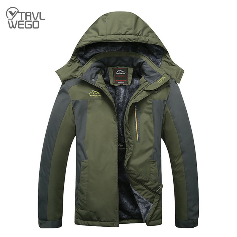 THE ARCTIC LIGHT Skijaška jakna Muška vodootporna flis termo jakna za snijeg za vanjsko planinsko skijanje Jakna za daskanje na snijegu 195CM 9XL