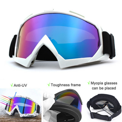 Lyžiarske okuliare Proti zahmlievaniu Lyžiarske okuliare Zimné snowboardové cyklistické motocyklové vetruodolné slnečné okuliare Vonkajšie športové taktické okuliare