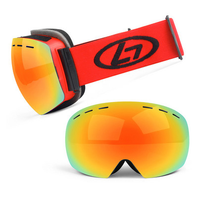 Snap-on dvoslojne leće PC Skijanje Anti-fog UV400 Snowboard naočale Muškarci Žene Skijaške naočale torbica