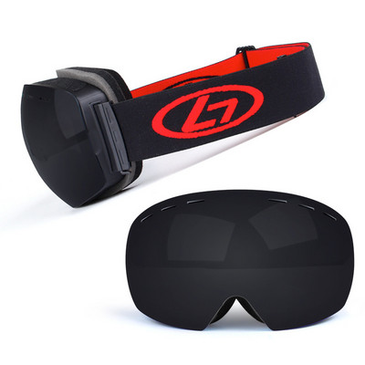 Snap-on dvoslojne leće PC Skijanje Anti-fog UV400 Snowboard naočale Muškarci Žene Skijaške naočale torbica