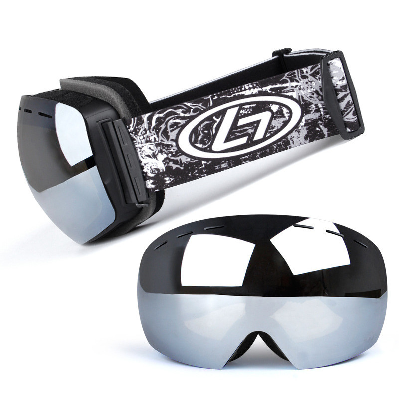 Snap-on dvoslojne leće PC Skijanje Anti-fog UV400 Snowboard naočale Muškarci Žene Skijaške naočale torbica