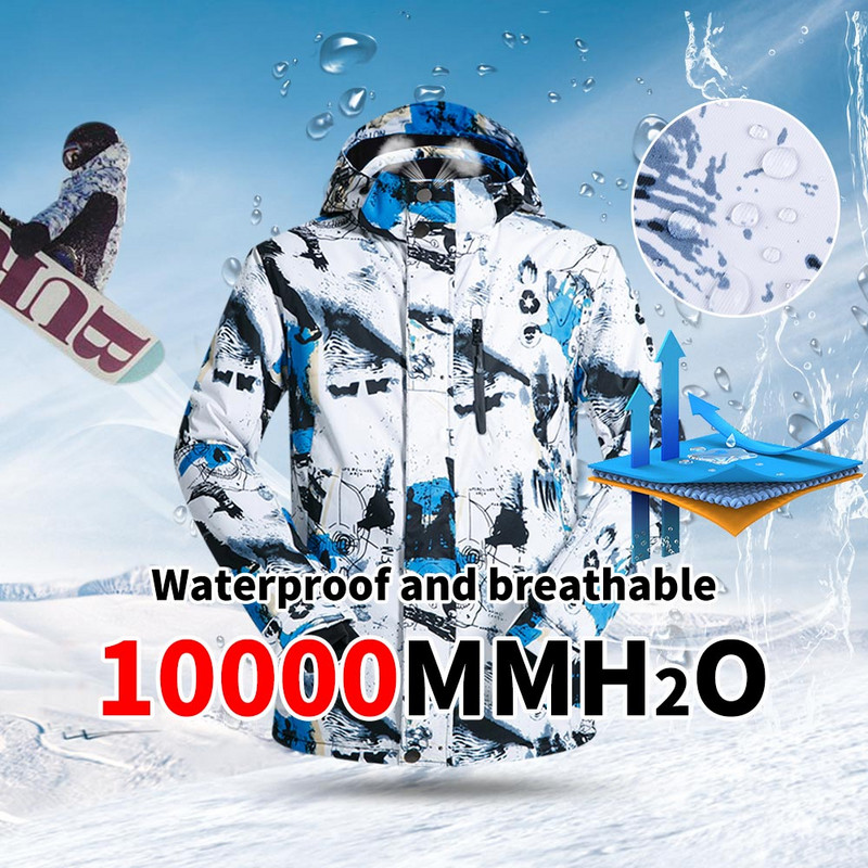 2020 Nova skijaška jakna Muške marke Vodootporna prozračna muška jakna za snijeg Zimska jakna za planinarenje Muška odjeća za skijanje i snowboarding