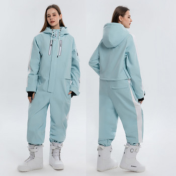 Ski Jumpsuit 2022 Winter New Suit Ski, One Piece Set Ski Outdoor Snowboard Jacket ανδρικές φόρμες Αδιάβροχο ζεστό παντελόνι για χιόνι