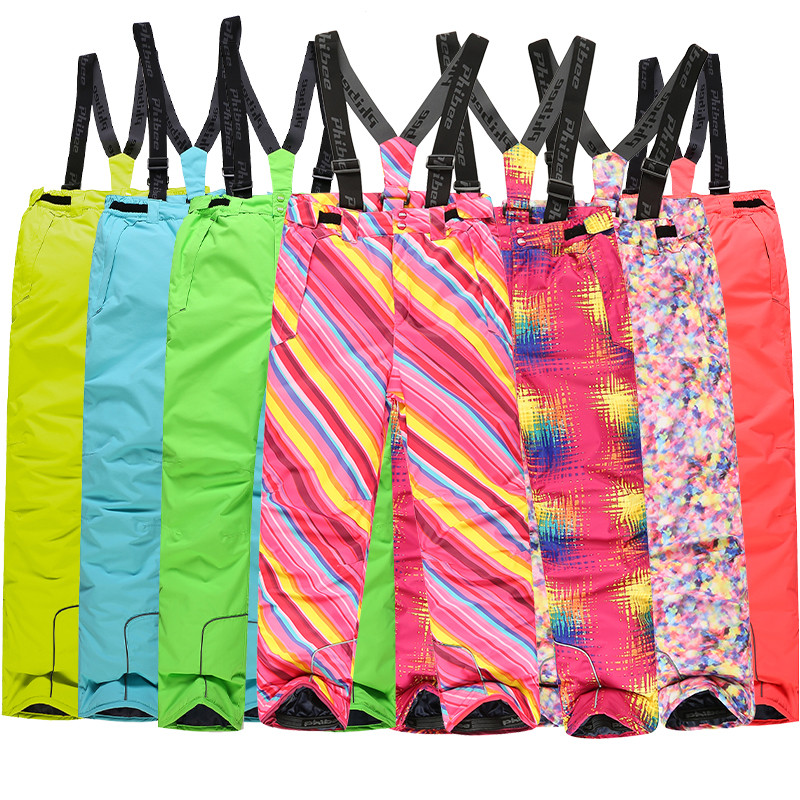 Detector - pantaloni de zăpadă de 35 de grade plus pantaloni de damă cu talie elastică pantaloni de patinaj iarnă schi pantaloni de schi în aer liber pentru femei