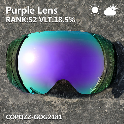 COPOZZ magnetne leće za skijaške naočale GOG-2181 leće protiv magljenja UV400 sferične snježne skijaške naočale naočale za snowboard (samo leće)