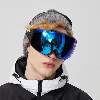 Copozz Magnetic Polarized Ski Goggles Anti-Fog Winter Double Layers UV400 Protection Men Ski Glasses Eyewear with Lens Case Set Set