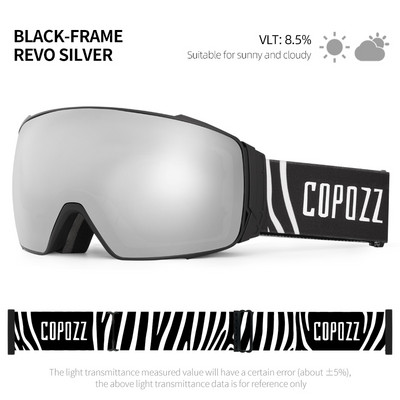 Copozz magnetske polarizirane skijaške naočale protiv magljenja, zimske dvoslojne UV400 zaštite, muške skijaške naočale, naočale s kompletom futrole za leće