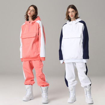 Unisex Ski Snowboard Κοστούμι Γυναικείο Ανδρικό μπουφάν για ένδυση σκι Αντιανεμικό αδιάβροχο Fleece του σκι για υπαίθριο αθλητικό φούτερ Ζεστό παλτό