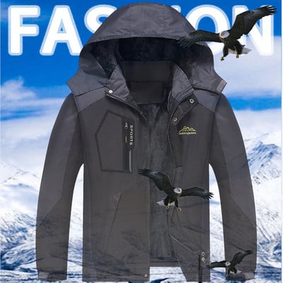Χειμερινές φόρμες για χιόνι Αντρικό κοστούμι σκι για άντρες Snowboard Fleece Jacket Παντελόνι Παχύ Ζεστό Αδιάβροχο Αντιανεμικό Σετ σκι και Snowboard