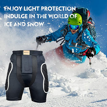 Подплатените къси панталони Benken Ski Protection са подходящи за ски, 3D EVA защитно оборудване срещу удар, скейтборд и ски