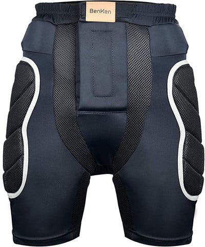 Pantalonii scurți căptușiți cu protecție pentru schi Benken sunt potriviți pentru schiuri, echipamente de protecție la impact umplute cu EVA 3D, skateboard și schi