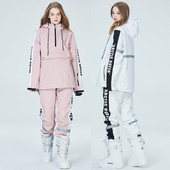 Zimski novi skijaški set Hoodies Ženske muške Tople jakne za daskanje na otvorenom Snježne hlače Skijaška odijela Vjetrootporne Vodootporne kombinezone