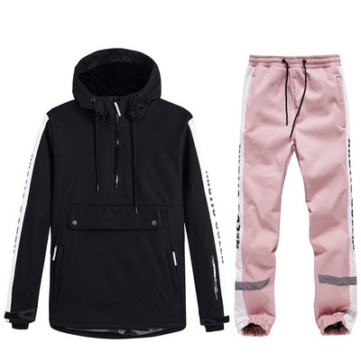 Zimski novi skijaški set Hoodies Ženske muške Tople jakne za daskanje na otvorenom Snježne hlače Skijaška odijela Vjetrootporne Vodootporne kombinezone