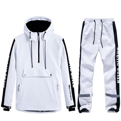 Zimski novi skijaški set Hoodies Ženske muške Tople jakne za daskanje na otvorenom Snježne hlače Skijaška odijela Vjetrootporne Vodootporne kombinezone