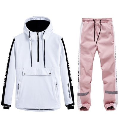 Zimski novi skijaški set Hoodies Ženske muške Tople jakne za daskanje na otvorenom Snježne hlače Skijaška odijela Vjetrootporne Vodootporne kombinezone