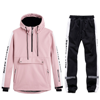 Zimski novi skijaški set Hoodies Ženske muške Tople jakne za daskanje na otvorenom Snježne hlače Skijaška odijela Vjetrootporne Vodootporne kombinezone