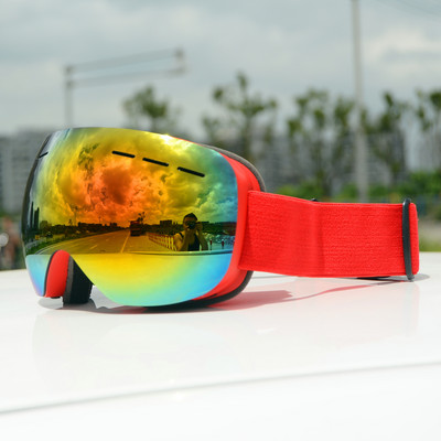 Skijaške naočale Žene Muškarci Dvostruke leće protiv magljenja Skijaška maska Dodaci Snowboard naočale Naočale Ružičaste UV otporne na vjetar Velike naočale za snijeg
