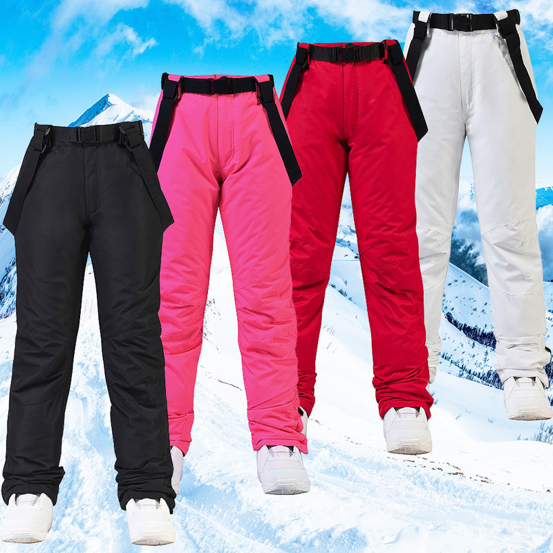Nove 2022. Visokokvalitetne skijaške hlače, muške i ženske -30 temperatura otporne na vjetar, tople snježne, vodootporne hlače, zimske hlače za snowboarding