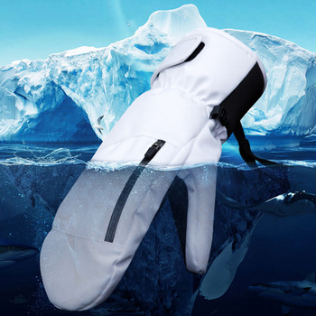 1 чифт зимни топли ски ръкавици сноуборд ръкавици водоустойчиви ветроустойчиви сензорен екран топлина мотоциклет термални снежни ръкавици полиестер