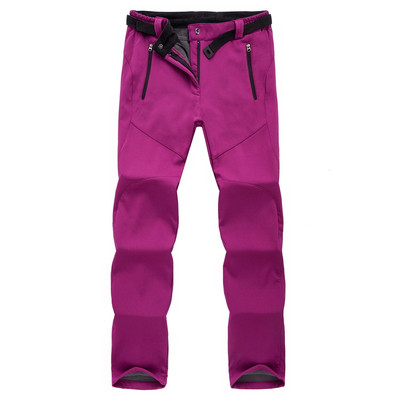 TRVLWEGO Thermal Softshell Pješačenje Skijanje Snowboard Kampiranje Klizanje Vodootporne hlače od flisa za trekking na otvorenom za žene
