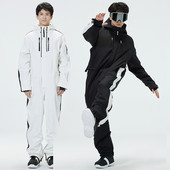 Žiemos vyrų kombinezonas su sniego motociklu Sportinis kalnų vientisas vyriškas sniego kostiumas, neperšlampamas sportinis, šiltas slidinėjimo kostiumas