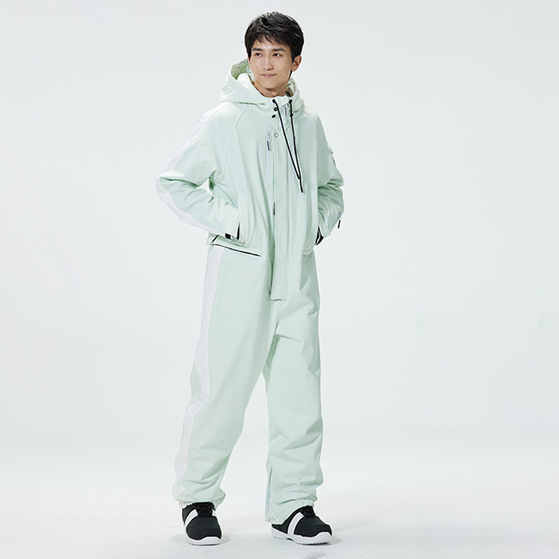 Žiemos vyrų kombinezonas su sniego motociklu Sportinis kalnų vientisas vyriškas sniego kostiumas, neperšlampamas sportinis, šiltas slidinėjimo kostiumas