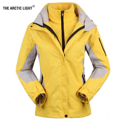 Dámska lyžiarska bunda THE ARCTIC LIGHT + flísová bunda, dámska outdoorová športová bunda, teplá nepremokavá 2 v 1 dámska lyžiarska bunda