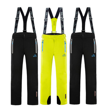 Pelliot Winter Ski Pants Man Αδιάβροχο Skis Suspenders Παντελόνι για σκι Γυναικείο Παντελόνι για σκι Breathable Ζεστό παντελόνι πεζοπορίας φθινοπωρινό Trekking Fleece