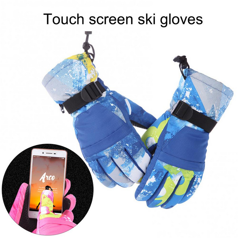 Muškarci Žene Djeca Zima Skijanje na otvorenom Biciklizam Snowboarding Vodootporne skijaške rukavice perčatki zimnie guantes perčatki gornolyžnye