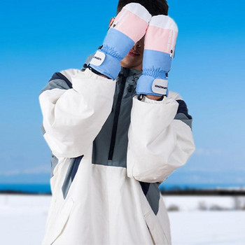 Зимни топли ски ръкавици Велосипедни ръкавици Зимни топли ски ръкавици Водоустойчиви сноуборд женски ръкавици планински дамски мъжки ръкавици
