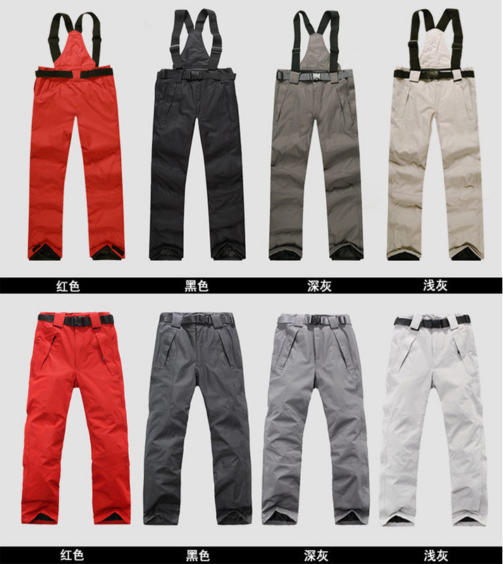 Pantaloni de schi pentru bărbați și femei, iarnă, de înaltă calitate, îngroșați, impermeabili, rezistenți la vânt, pantaloni caldi pentru zăpadă, pantaloni de schi și snowboarding.