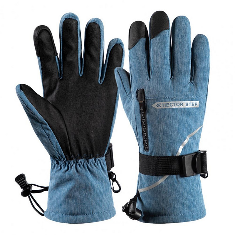 Ски ръкавици Зимни топлинни топли моторни шейни Мъже Жени Водоустойчиви сноуборд Ски аксесоари Ветроустойчиви колоездене Снежни ръкавици