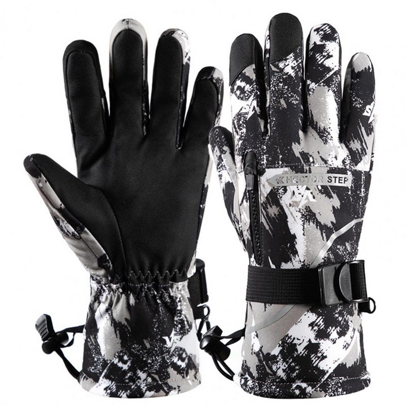 Ски ръкавици Зимни топлинни топли моторни шейни Мъже Жени Водоустойчиви сноуборд Ски аксесоари Ветроустойчиви колоездене Снежни ръкавици