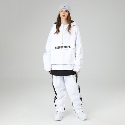 2022 skijaško odijelo široka hip-hop verzija skijaško odijelo odijelo s jednom pločom s dvije daske muško i žensko vodootporno skijaško odijelo uniseks
