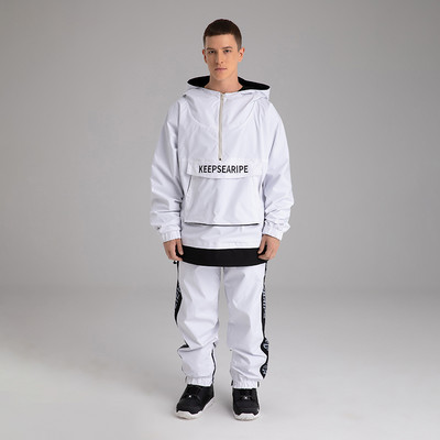 2022 skijaško odijelo široka hip-hop verzija skijaško odijelo odijelo s jednom pločom s dvije daske muško i žensko vodootporno skijaško odijelo uniseks