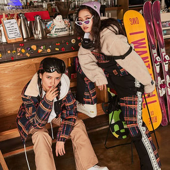 Χοντρό ζεστό γυναικείο κοστούμι σκι παντελόνι Νέα αδιάβροχη χειμερινή φόρμα φόρμα γυναικεία φόρμα για εξωτερικό εξοπλισμό σκι Παντελόνι snowboard