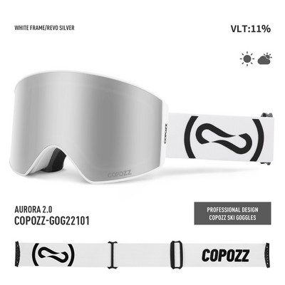COPOZZ magnetne profesionalne skijaške naočale UV400 zaštita protiv zamagljivanja skijaške naočale za muškarce Žene naočale s brzom izmjenom leća za snowboard naočale