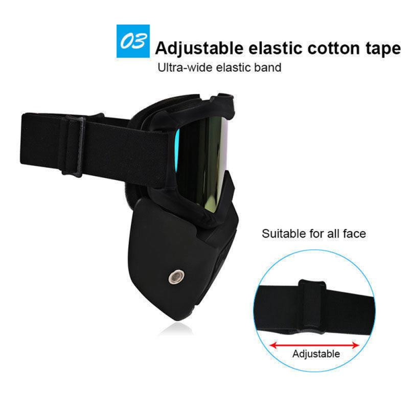 Ochelari de schi snowboard unisex Ochelari de protecție Mască antivânt Ochelari de motocicletă Ochelari de soare de motocross Cască pentru sporturi de iarnă Balaclava