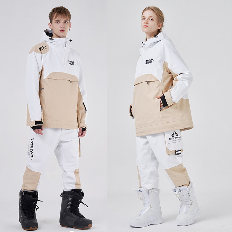 2022 Costum de schi pentru femei Jachetă de snowboard în aer liber caldă + pantaloni Costum de zăpadă pentru bărbați, impermeabilă, respirabilă, pentru schi