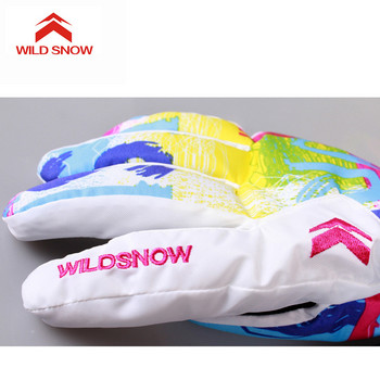 Wild Snow Чисто нови ски ръкавици Дамски топли зимни водоустойчиви ръкавици за сноуборд Моторни шейни Мотоциклетни ръкавици