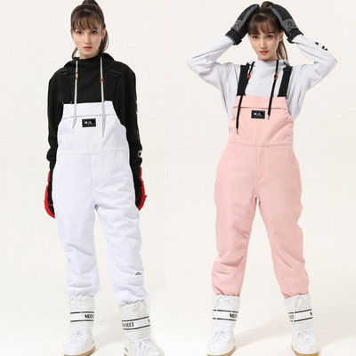 2022 Sport Femei Snowboarding Costume Salopete Topuri Femei Schi Set în aer liber Munte Femeie Snowboard Rezistent la vânt Haine Alpine