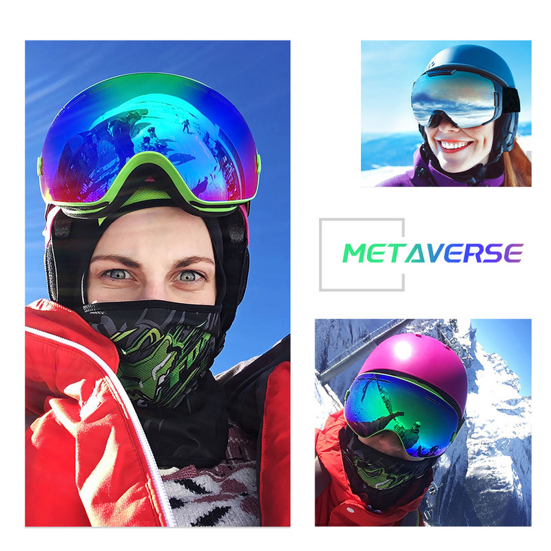 Skijaške naočale Muškarci Žene Naočale za snowboard Zimski sportovi na otvorenom Motorne sanke Sunčane naočale Uv400 dvoslojne leće protiv magljenja Skijanje Gogg