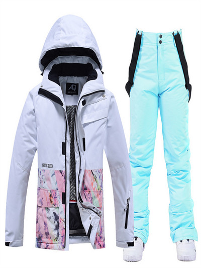 Skijaško odijelo Muško Ženska jakna za snowboarding + hlače Odjeća za snowboarding vodootporna Vjetrootporna skijaška jakna Hlače Debela termo parka